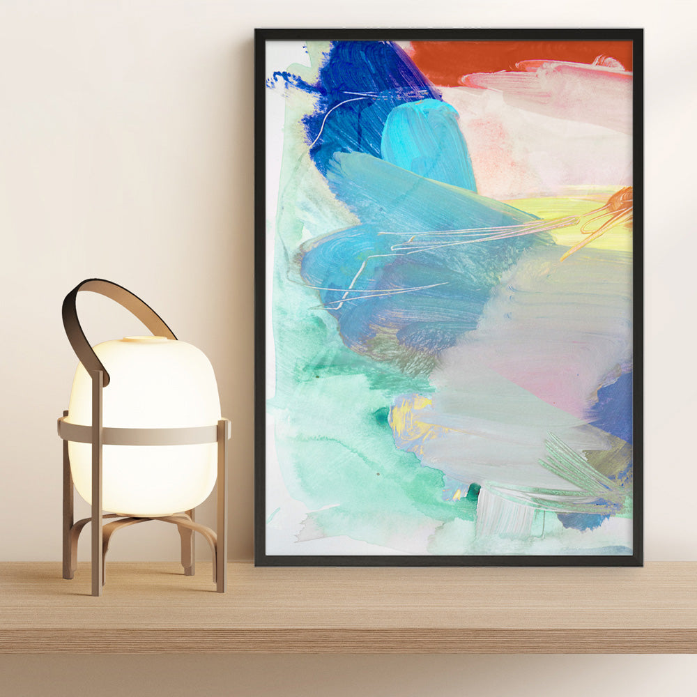 Shop Cha Cha II Art Print a painted abstract themed wall art print from The Print Emporium wall artwork collection - Buy Australian made fine art painting style poster and framed prints for the home and your interior decor room, TPE-PC-HN066-AP