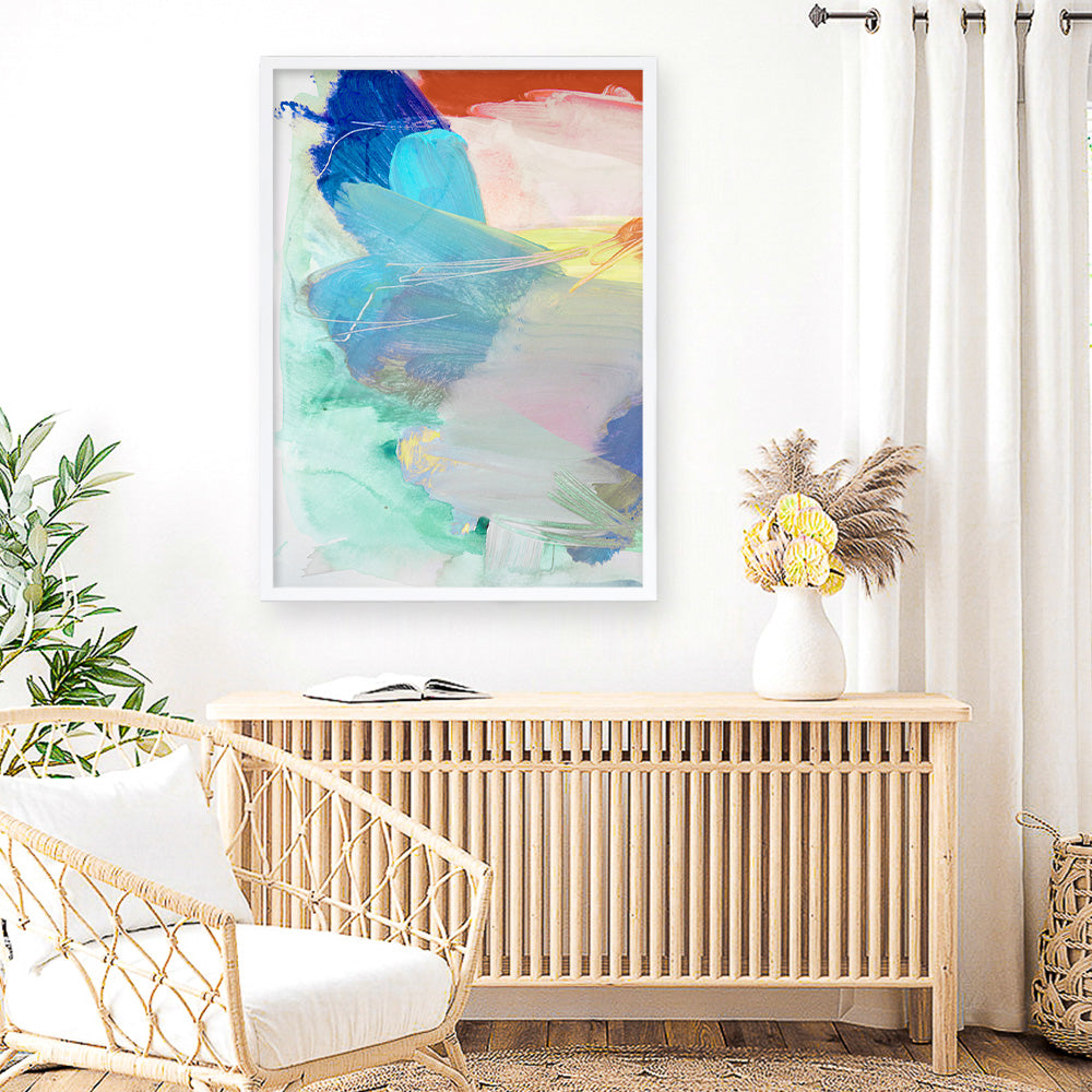 Shop Cha Cha II Art Print a painted abstract themed wall art print from The Print Emporium wall artwork collection - Buy Australian made fine art painting style poster and framed prints for the home and your interior decor room, TPE-PC-HN066-AP