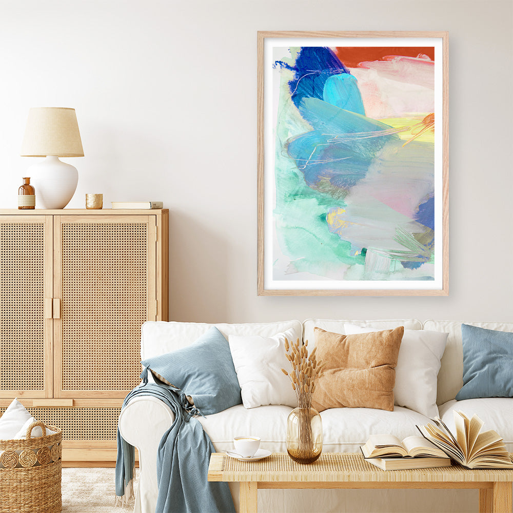 Shop Cha Cha II Art Print a painted abstract themed wall art print from The Print Emporium wall artwork collection - Buy Australian made fine art painting style poster and framed prints for the home and your interior decor room, TPE-PC-HN066-AP