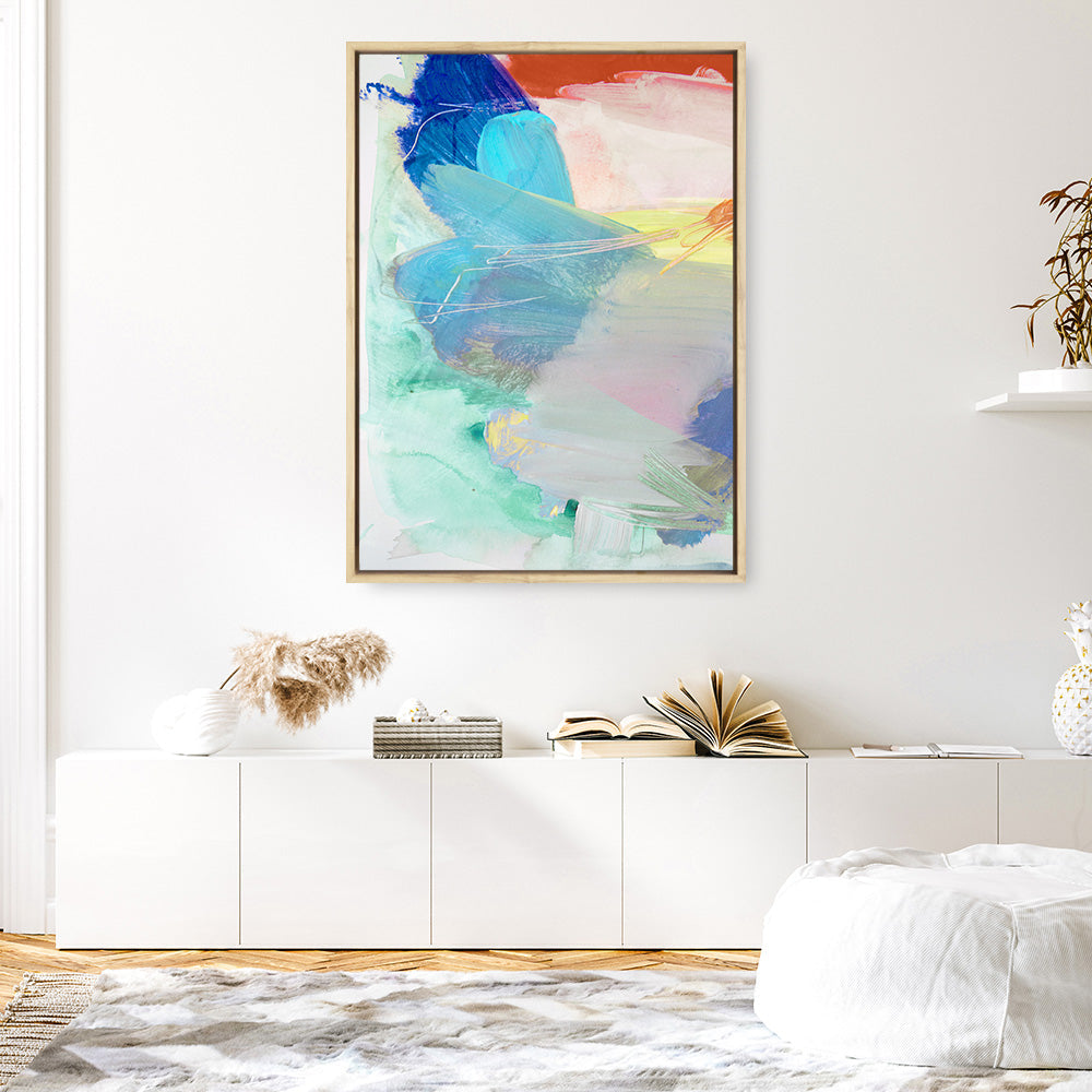 Shop Cha Cha II Canvas Print a painted abstract themed framed canvas wall art print from The Print Emporium artwork collection - Buy Australian made fine art painting style stretched canvas prints for the home and your interior decor space, TPE-PC-HN066-CA-35X46-NF