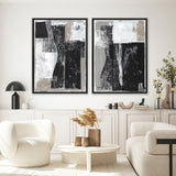 Shop Chasing II Canvas Print a painted abstract themed framed canvas wall art print from The Print Emporium artwork collection - Buy Australian made fine art painting style stretched canvas prints for the home and your interior decor space, TPE-PC-MW234-CA-35X46-NF