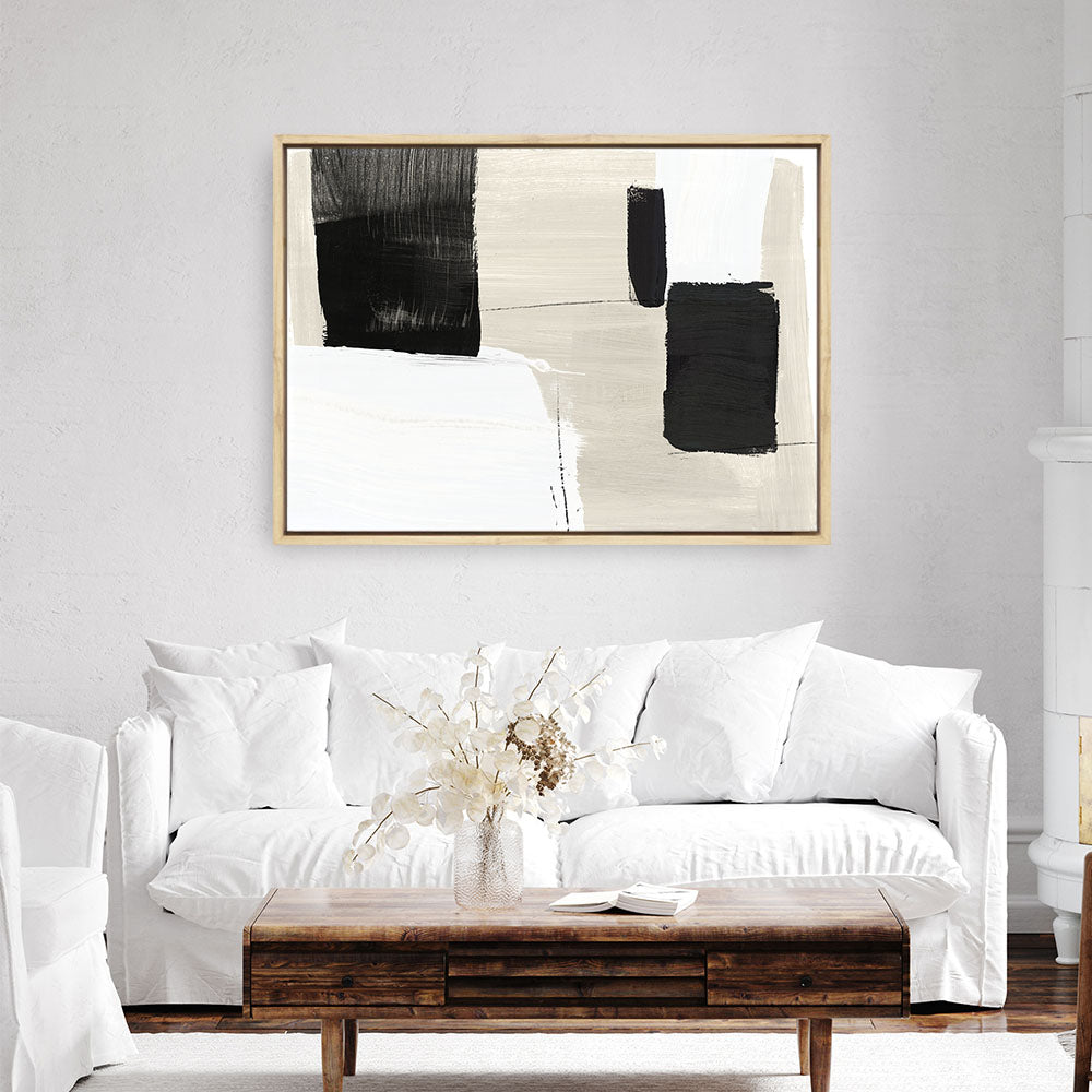 Shop Checkmate Canvas Print a painted abstract themed framed canvas wall art print from The Print Emporium artwork collection - Buy Australian made fine art painting style stretched canvas prints for the home and your interior decor space, TPE-PC-PM049-CA-35X46-NF