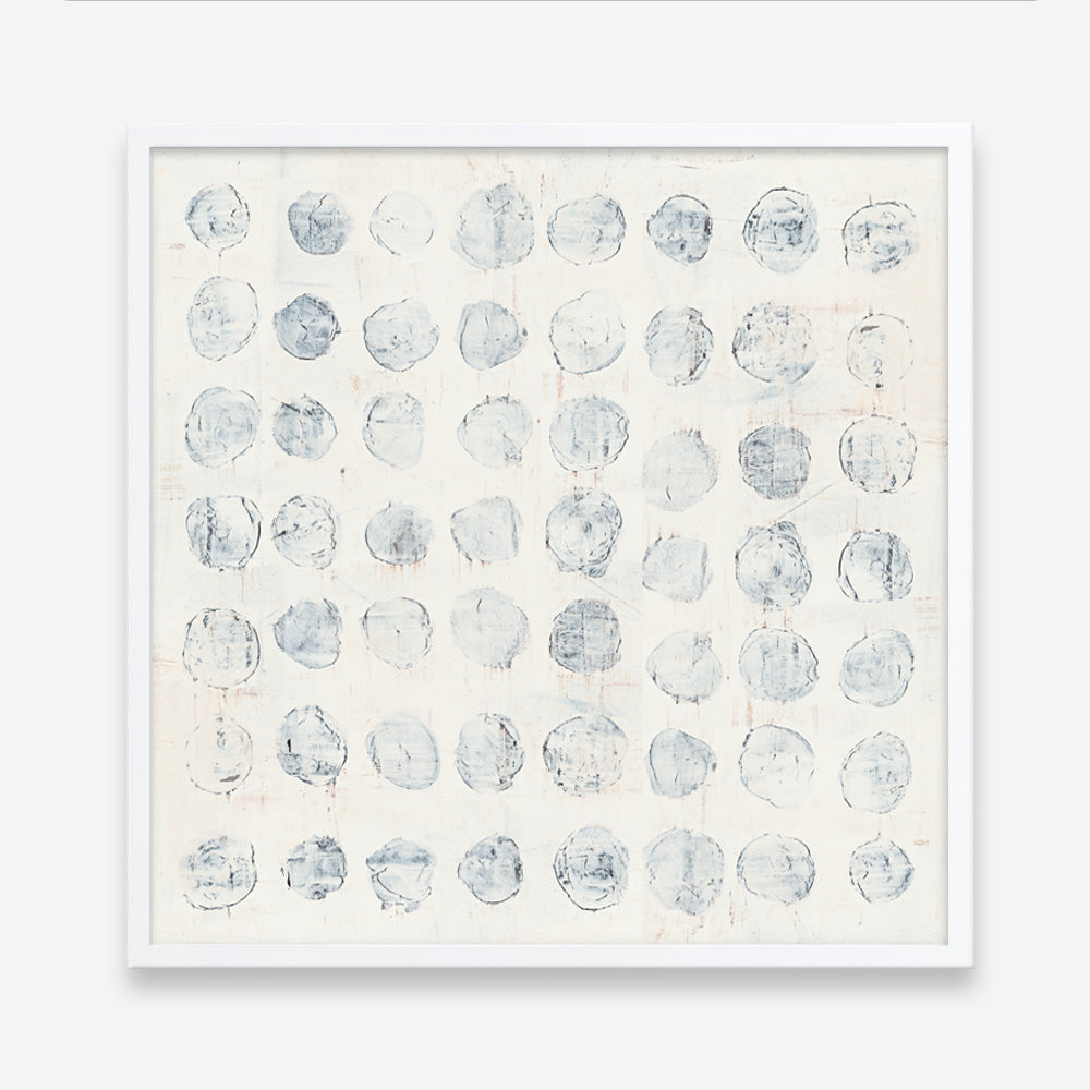 Shop Circles on White (Square) Art Print a painted abstract themed wall art print from The Print Emporium wall artwork collection - Buy Australian made fine art painting style poster and framed prints for the home and your interior decor room, TPE-WA-71757-AP