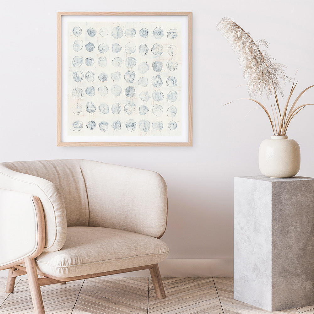 Shop Circles on White (Square) Art Print a painted abstract themed wall art print from The Print Emporium wall artwork collection - Buy Australian made fine art painting style poster and framed prints for the home and your interior decor room, TPE-WA-71757-AP