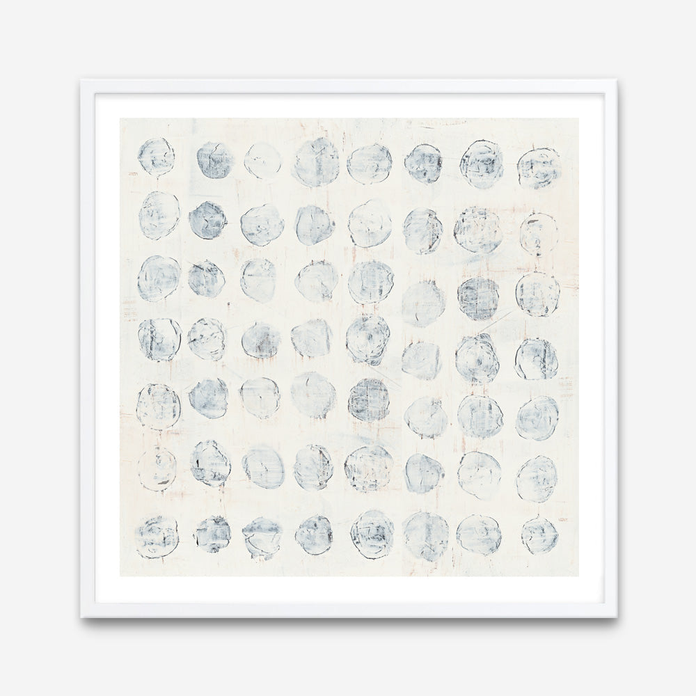 Shop Circles on White (Square) Art Print a painted abstract themed wall art print from The Print Emporium wall artwork collection - Buy Australian made fine art painting style poster and framed prints for the home and your interior decor room, TPE-WA-71757-AP