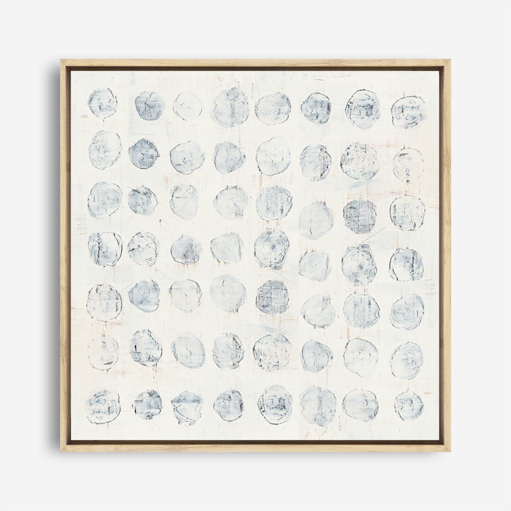 Shop Circles on White (Square) Canvas Print a painted abstract themed framed canvas wall art print from The Print Emporium artwork collection - Buy Australian made fine art painting style stretched canvas prints for the home and your interior decor space, TPE-WA-71757-CA-40X40-NF