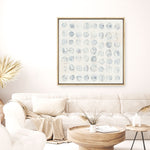 Shop Circles on White (Square) Canvas Print a painted abstract themed framed canvas wall art print from The Print Emporium artwork collection - Buy Australian made fine art painting style stretched canvas prints for the home and your interior decor space, TPE-WA-71757-CA-40X40-NF