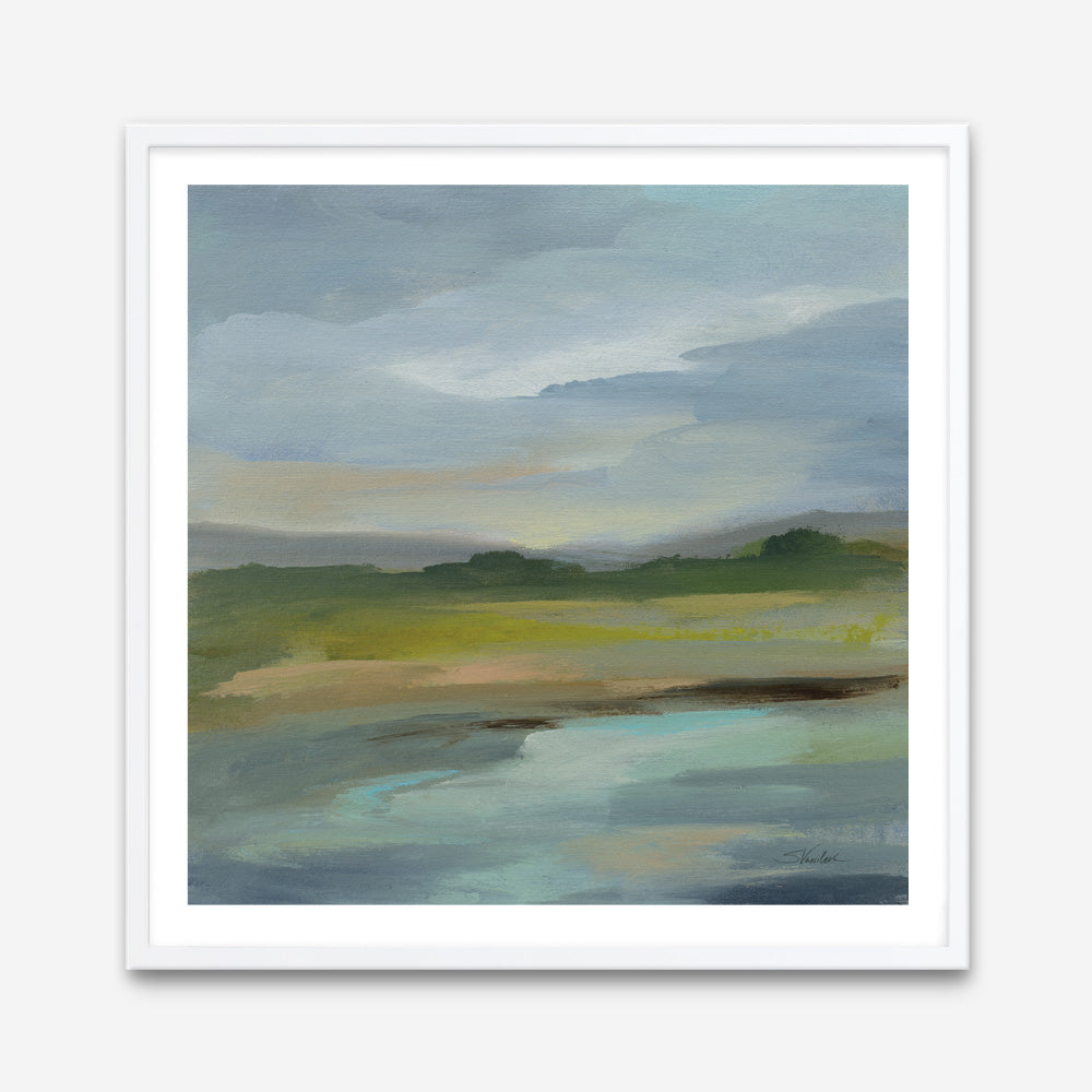 Shop Clouds and Shadows (Square) Art Print a painted abstract themed wall art print from The Print Emporium wall artwork collection - Buy Australian made fine art painting style poster and framed prints for the home and your interior decor room, TPE-WA-71189-AP
