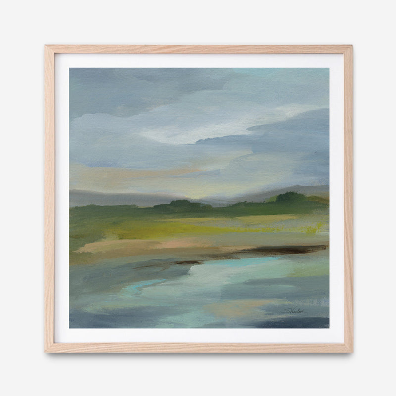Shop Clouds and Shadows (Square) Art Print a painted abstract themed wall art print from The Print Emporium wall artwork collection - Buy Australian made fine art painting style poster and framed prints for the home and your interior decor room, TPE-WA-71189-AP
