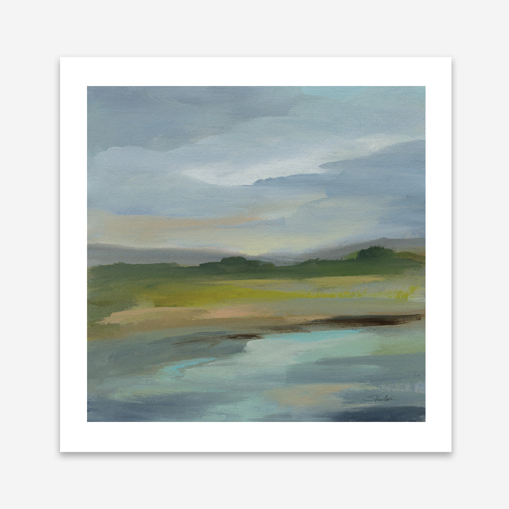 Shop Clouds and Shadows (Square) Art Print a painted abstract themed wall art print from The Print Emporium wall artwork collection - Buy Australian made fine art painting style poster and framed prints for the home and your interior decor room, TPE-WA-71189-AP