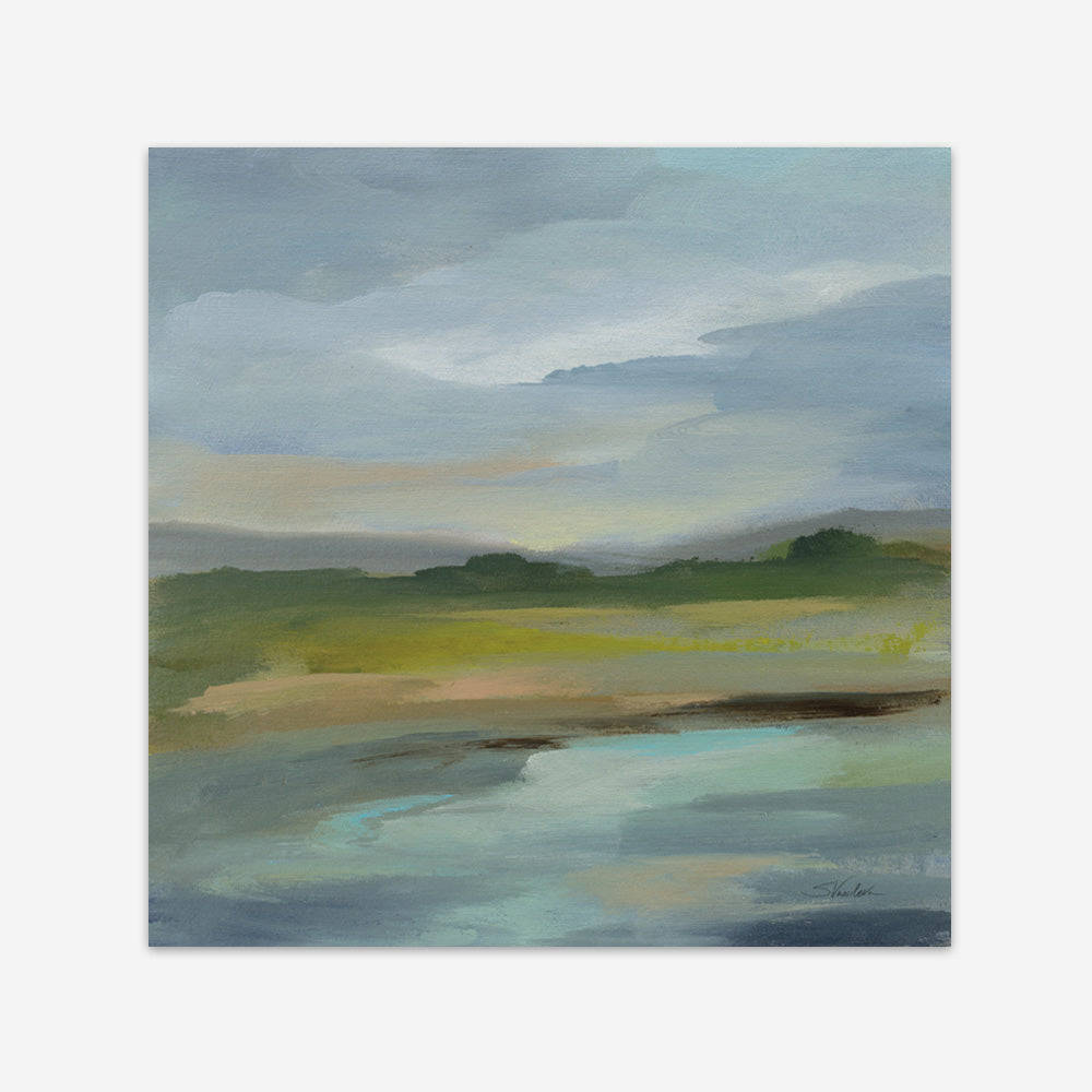 Shop Clouds and Shadows (Square) Art Print a painted abstract themed wall art print from The Print Emporium wall artwork collection - Buy Australian made fine art painting style poster and framed prints for the home and your interior decor room, TPE-WA-71189-AP