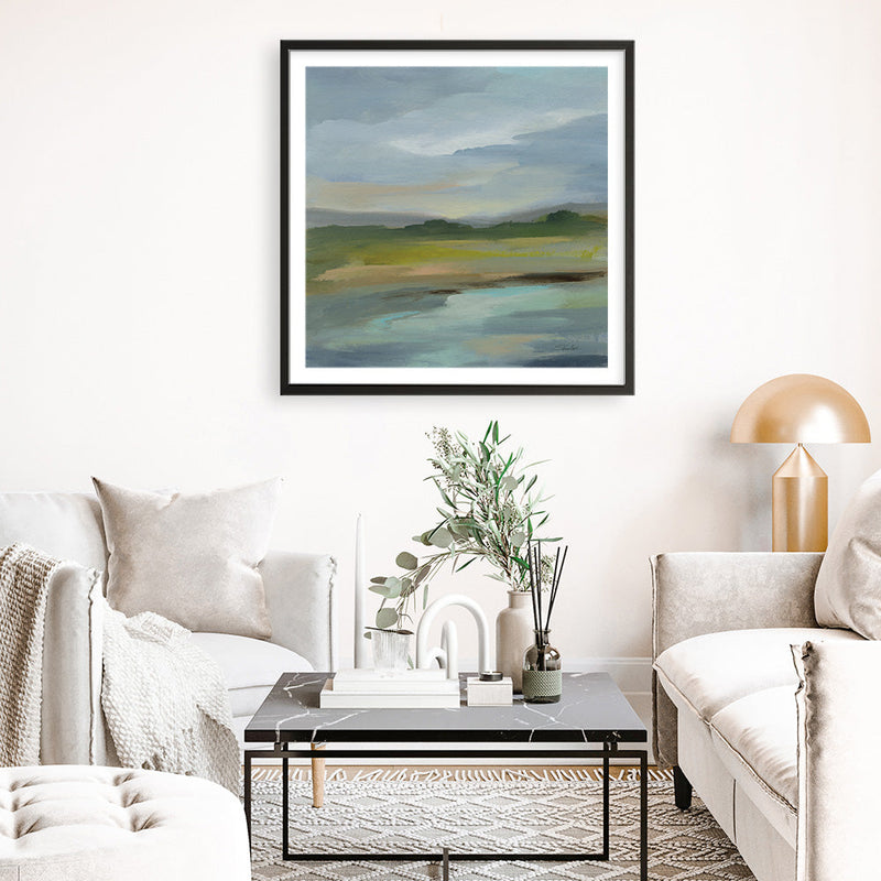 Shop Clouds and Shadows (Square) Art Print a painted abstract themed wall art print from The Print Emporium wall artwork collection - Buy Australian made fine art painting style poster and framed prints for the home and your interior decor room, TPE-WA-71189-AP