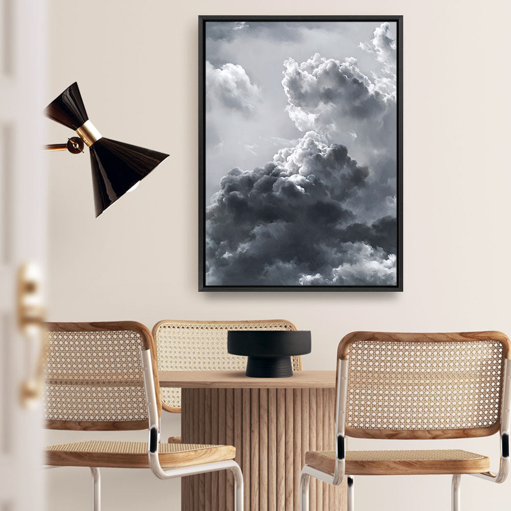 Shop Cloudscape Canvas Print a painted style framed canvas wall art print from The Print Emporium artwork collection - Buy Australian made fine art painting style stretched canvas prints for the home and your interior decor space, TPE-020-CA-35X46-NF