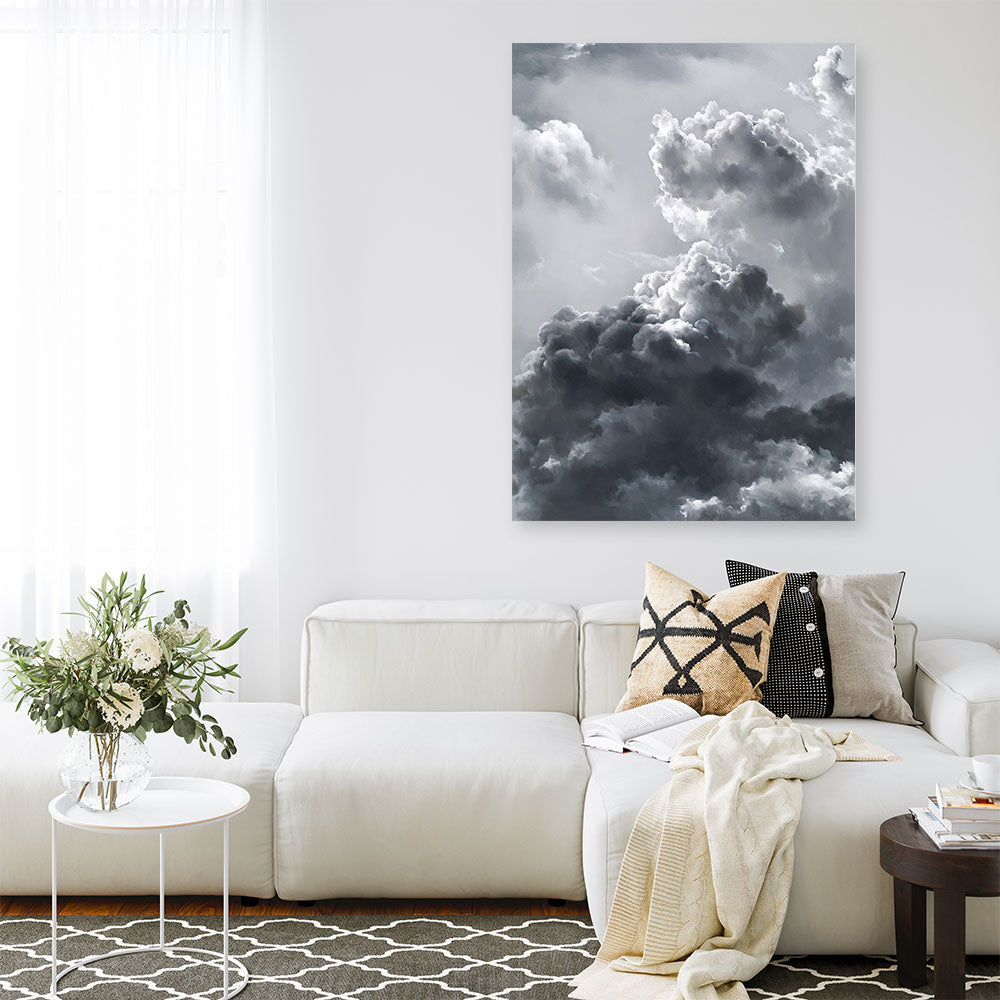 Shop Cloudscape Canvas Print a painted style framed canvas wall art print from The Print Emporium artwork collection - Buy Australian made fine art painting style stretched canvas prints for the home and your interior decor space, TPE-020-CA-35X46-NF