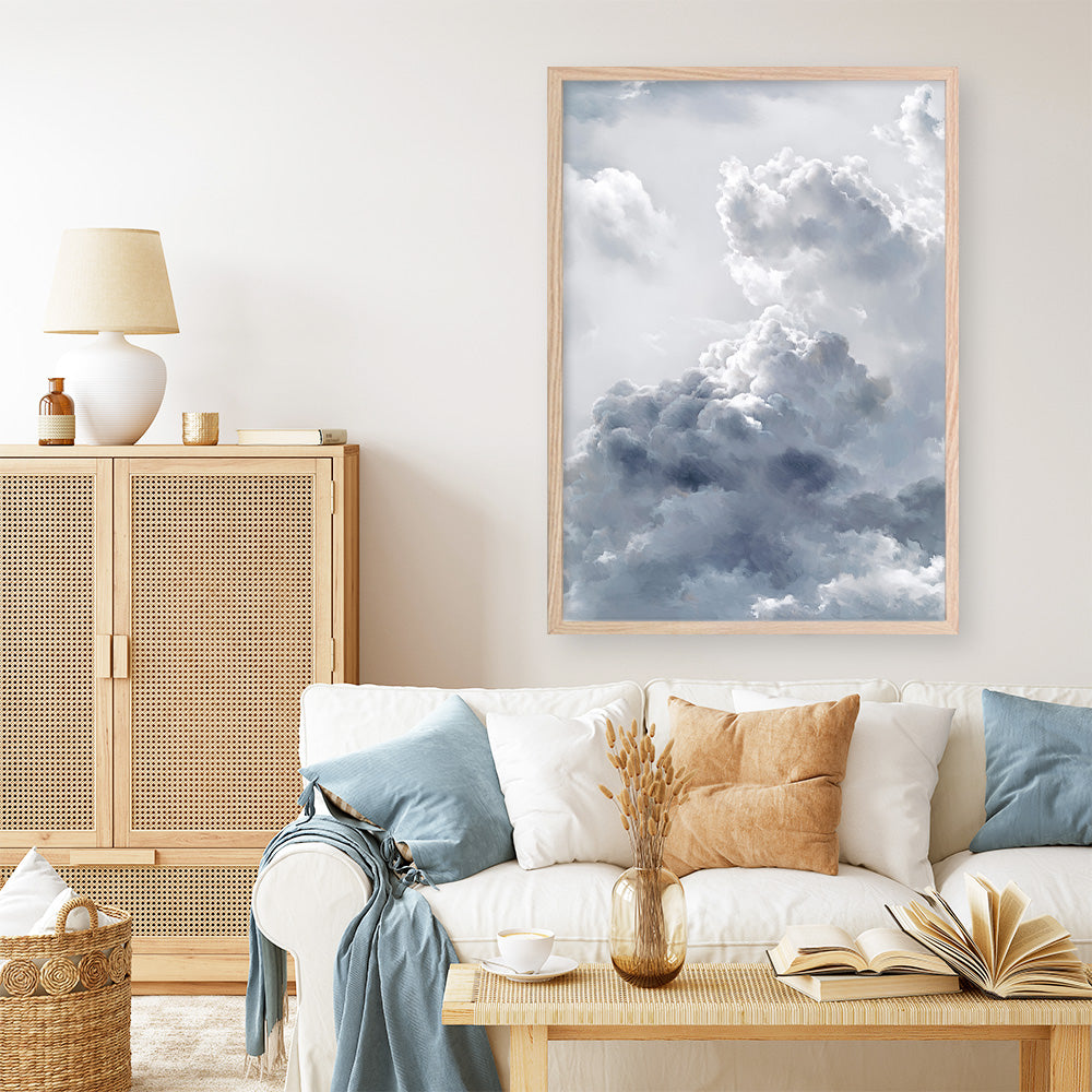 Shop Cloudscape II Art Print a painted style wall art print from The Print Emporium wall artwork collection - Buy Australian made fine art painting style poster and framed prints for the home and your interior decor room, TPE-273-AP