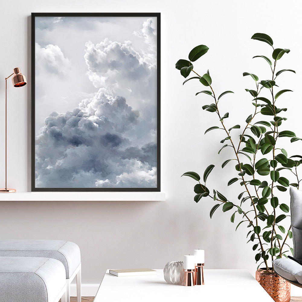 Shop Cloudscape II Art Print a painted style wall art print from The Print Emporium wall artwork collection - Buy Australian made fine art painting style poster and framed prints for the home and your interior decor room, TPE-273-AP