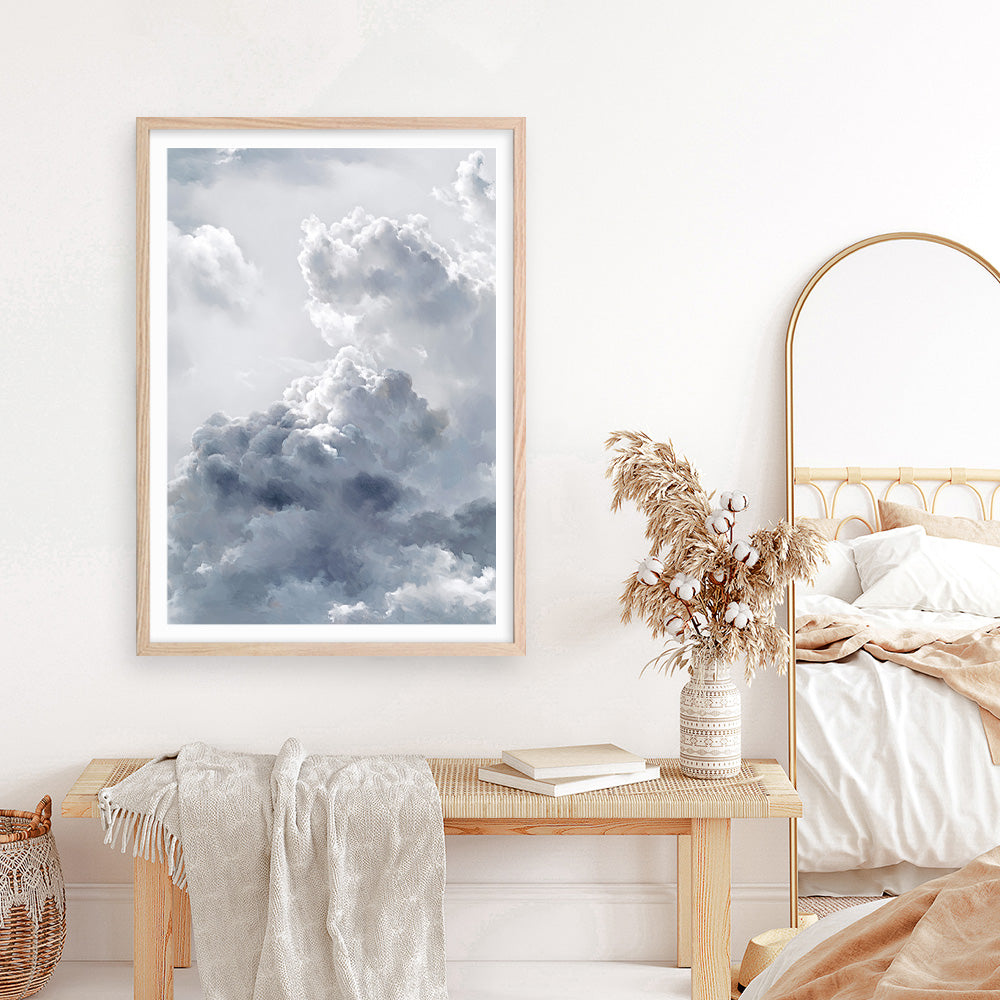 Shop Cloudscape II Art Print a painted style wall art print from The Print Emporium wall artwork collection - Buy Australian made fine art painting style poster and framed prints for the home and your interior decor room, TPE-273-AP