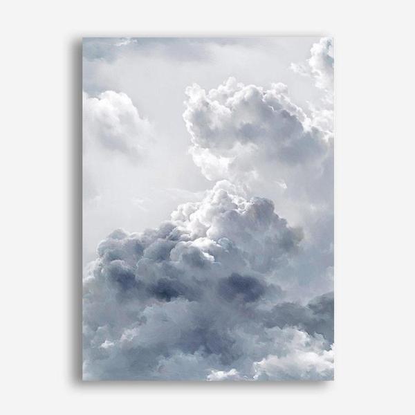 Shop Cloudscape II Canvas Print a painted style framed canvas wall art print from The Print Emporium artwork collection - Buy Australian made fine art painting style stretched canvas prints for the home and your interior decor space, TPE-273-CA-35X46-NF