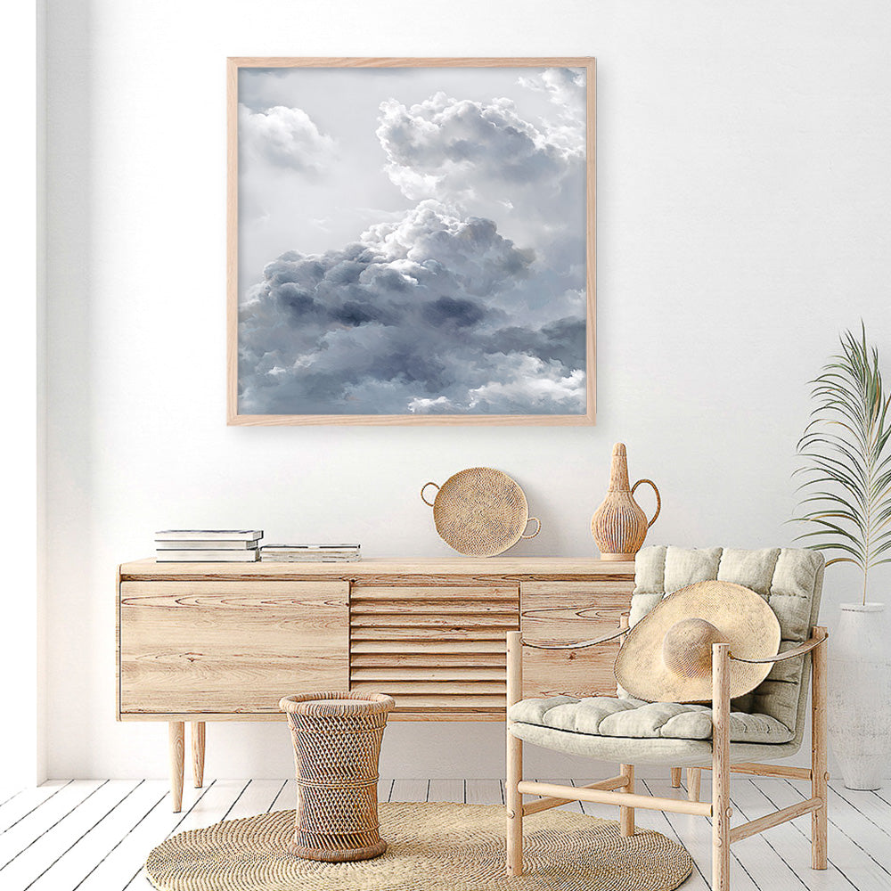 Shop Cloudscape II (Square) Art Print a painted style wall art print from The Print Emporium wall artwork collection - Buy Australian made fine art painting style poster and framed prints for the home and your interior decor room, TPE-464-AP
