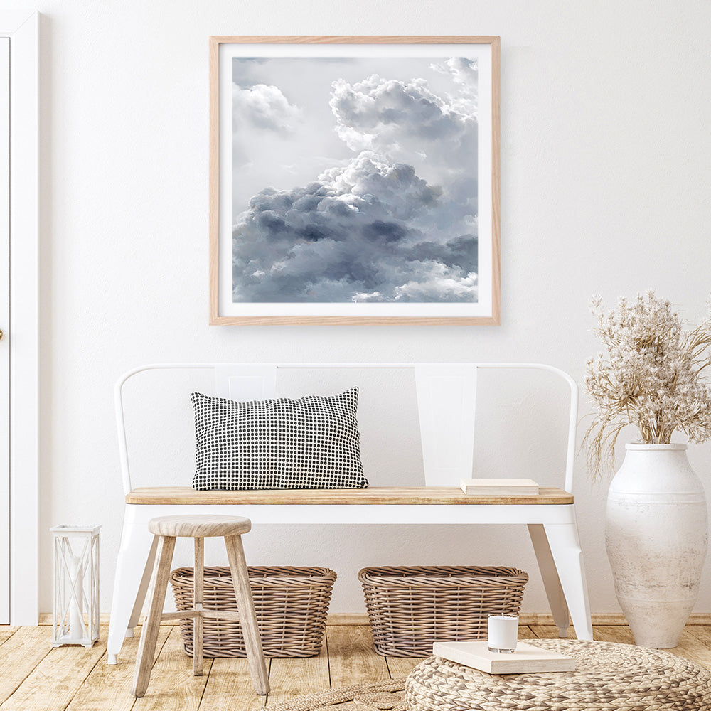 Shop Cloudscape II (Square) Art Print a painted style wall art print from The Print Emporium wall artwork collection - Buy Australian made fine art painting style poster and framed prints for the home and your interior decor room, TPE-464-AP