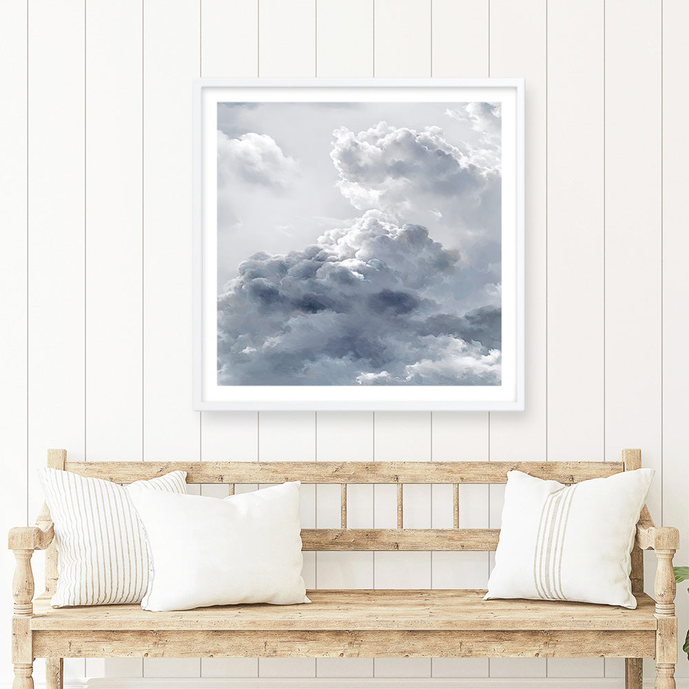 Shop Cloudscape II (Square) Art Print a painted style wall art print from The Print Emporium wall artwork collection - Buy Australian made fine art painting style poster and framed prints for the home and your interior decor room, TPE-464-AP