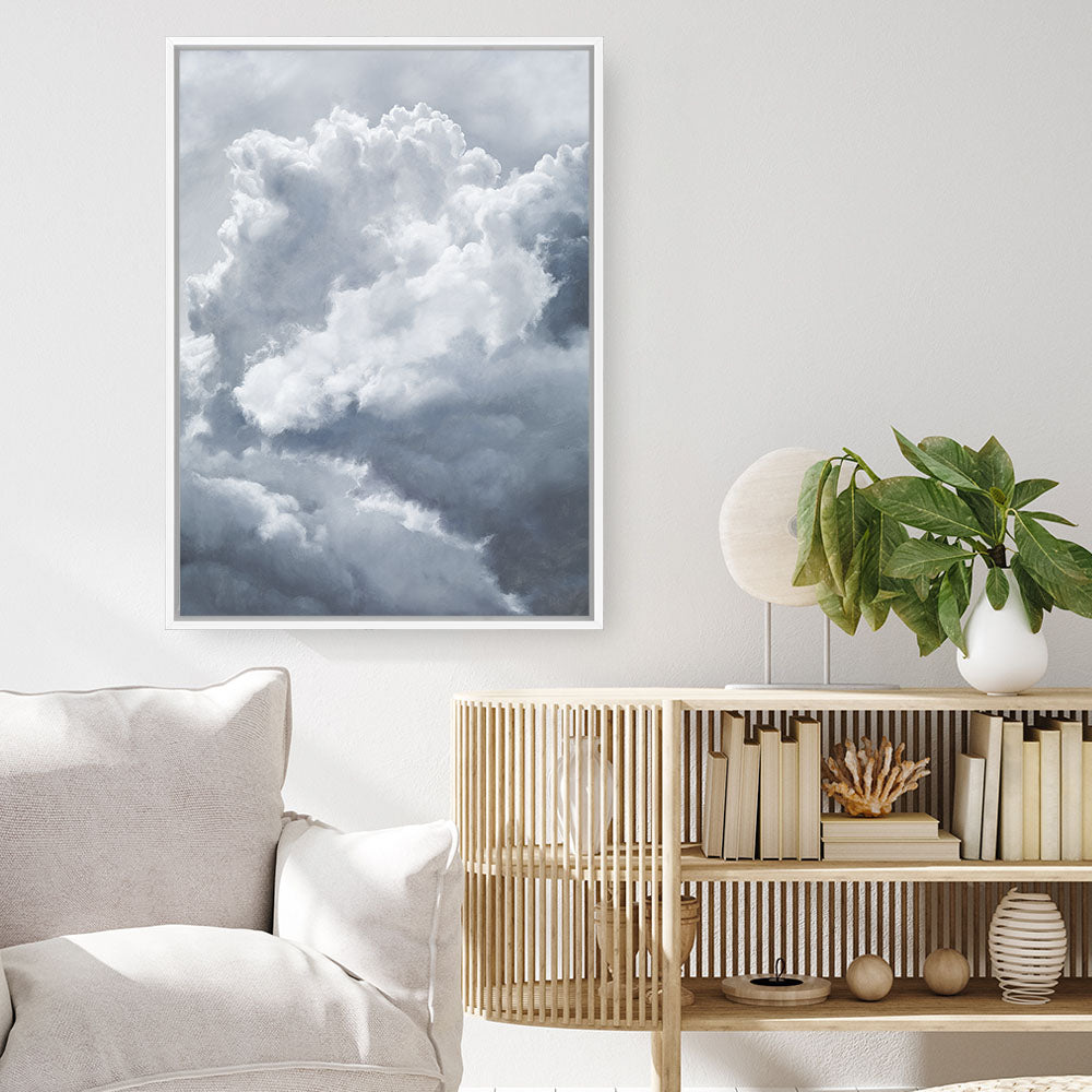 Shop Cloudscape III Canvas Print a painted style framed canvas wall art print from The Print Emporium artwork collection - Buy Australian made fine art painting style stretched canvas prints for the home and your interior decor space, TPE-274-CA-35X46-NF