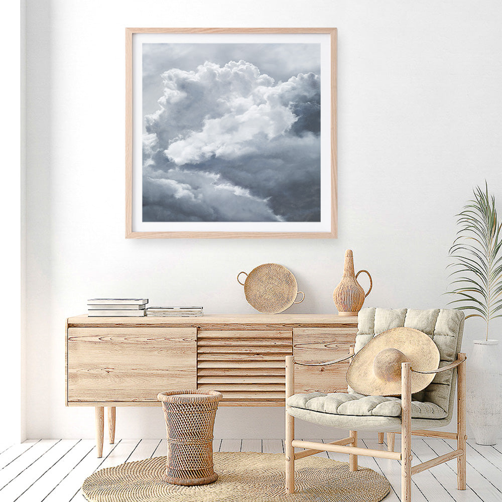 Shop Cloudscape III (Square) Art Print a painted style wall art print from The Print Emporium wall artwork collection - Buy Australian made fine art painting style poster and framed prints for the home and your interior decor room, TPE-465-AP