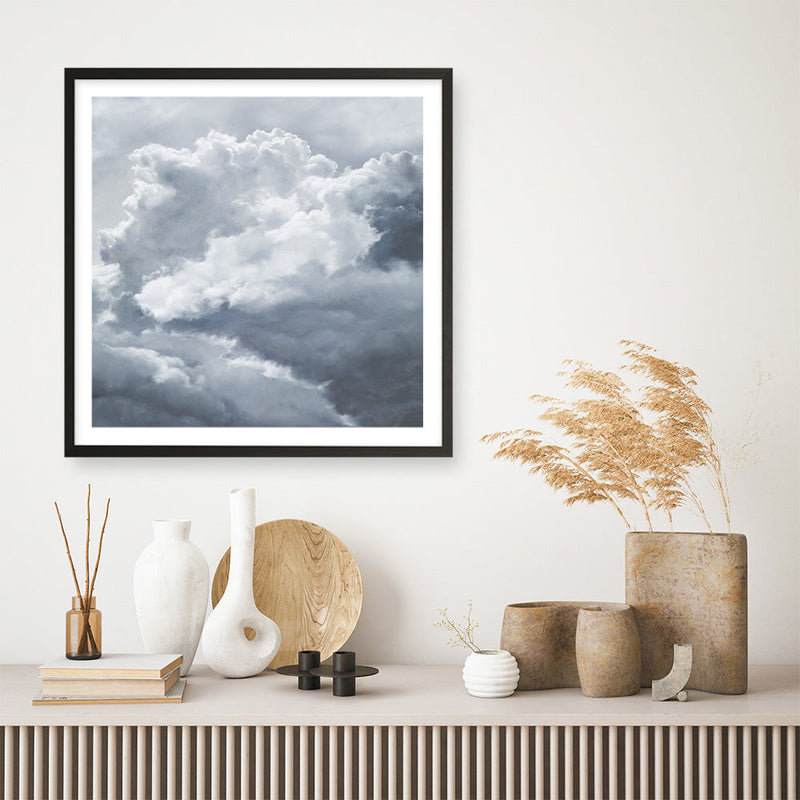 Shop Cloudscape III (Square) Art Print a painted style wall art print from The Print Emporium wall artwork collection - Buy Australian made fine art painting style poster and framed prints for the home and your interior decor room, TPE-465-AP