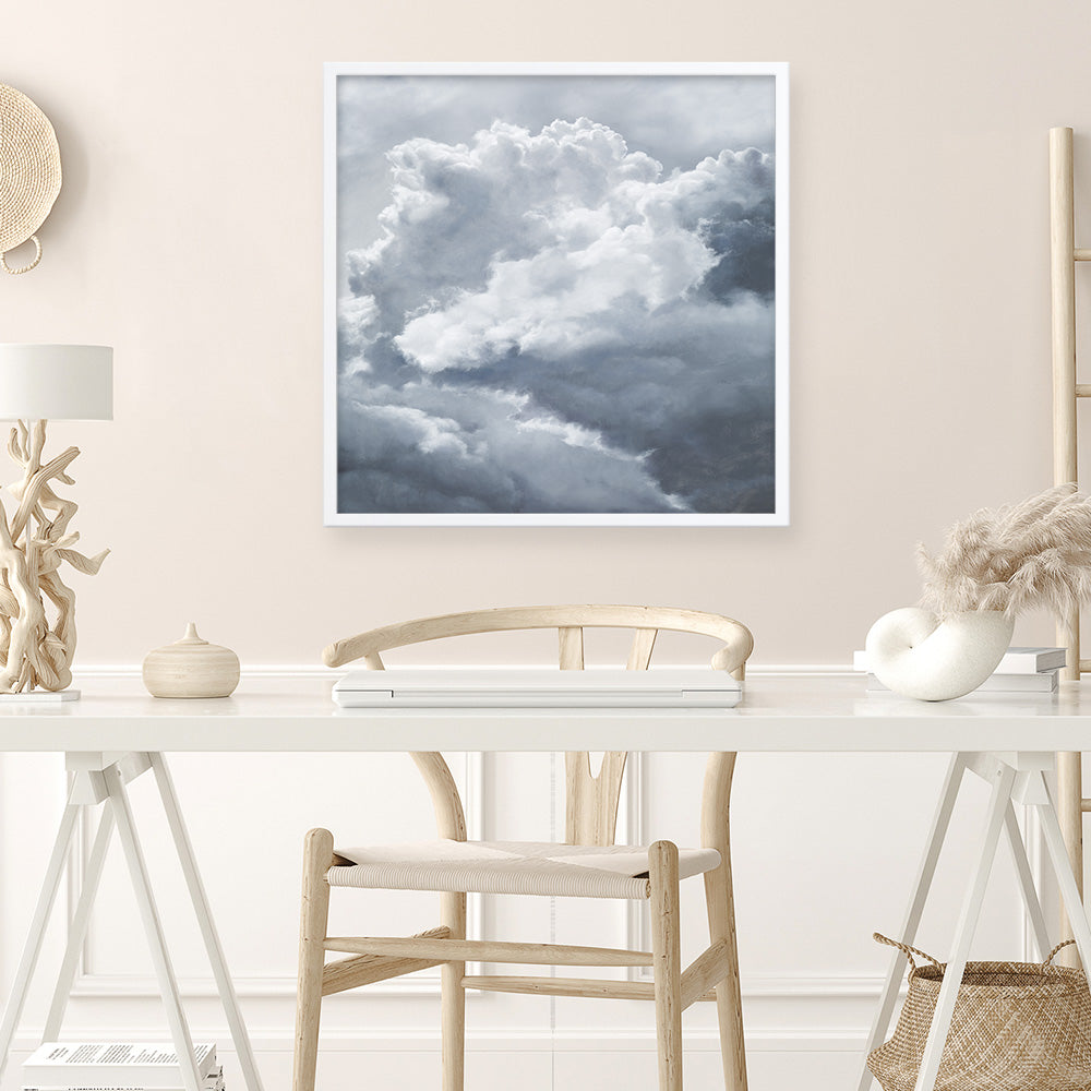 Shop Cloudscape III (Square) Art Print a painted style wall art print from The Print Emporium wall artwork collection - Buy Australian made fine art painting style poster and framed prints for the home and your interior decor room, TPE-465-AP