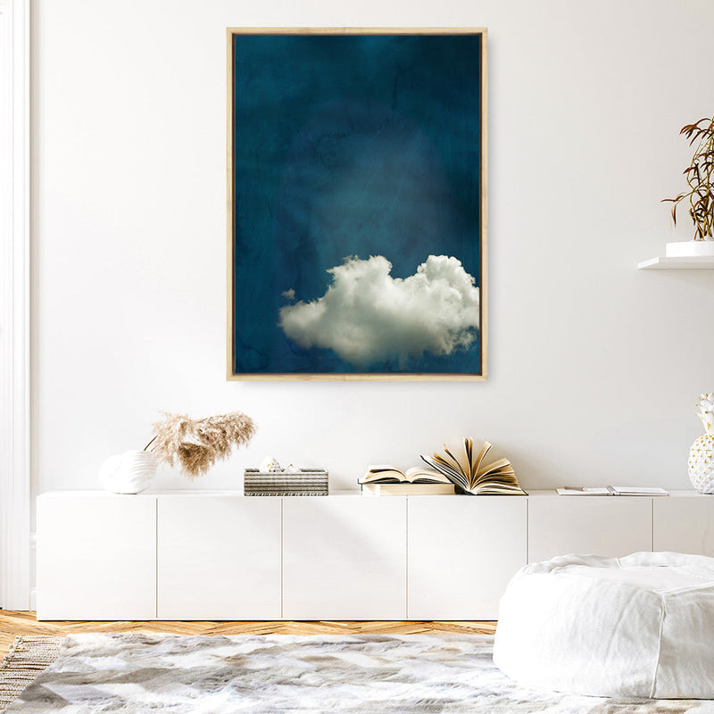 Shop Cloudy Chance I Canvas Print a painted abstract themed framed canvas wall art print from The Print Emporium artwork collection - Buy Australian made fine art painting style stretched canvas prints for the home and your interior decor space, TPE-PC-PW616-CA-35X46-NF