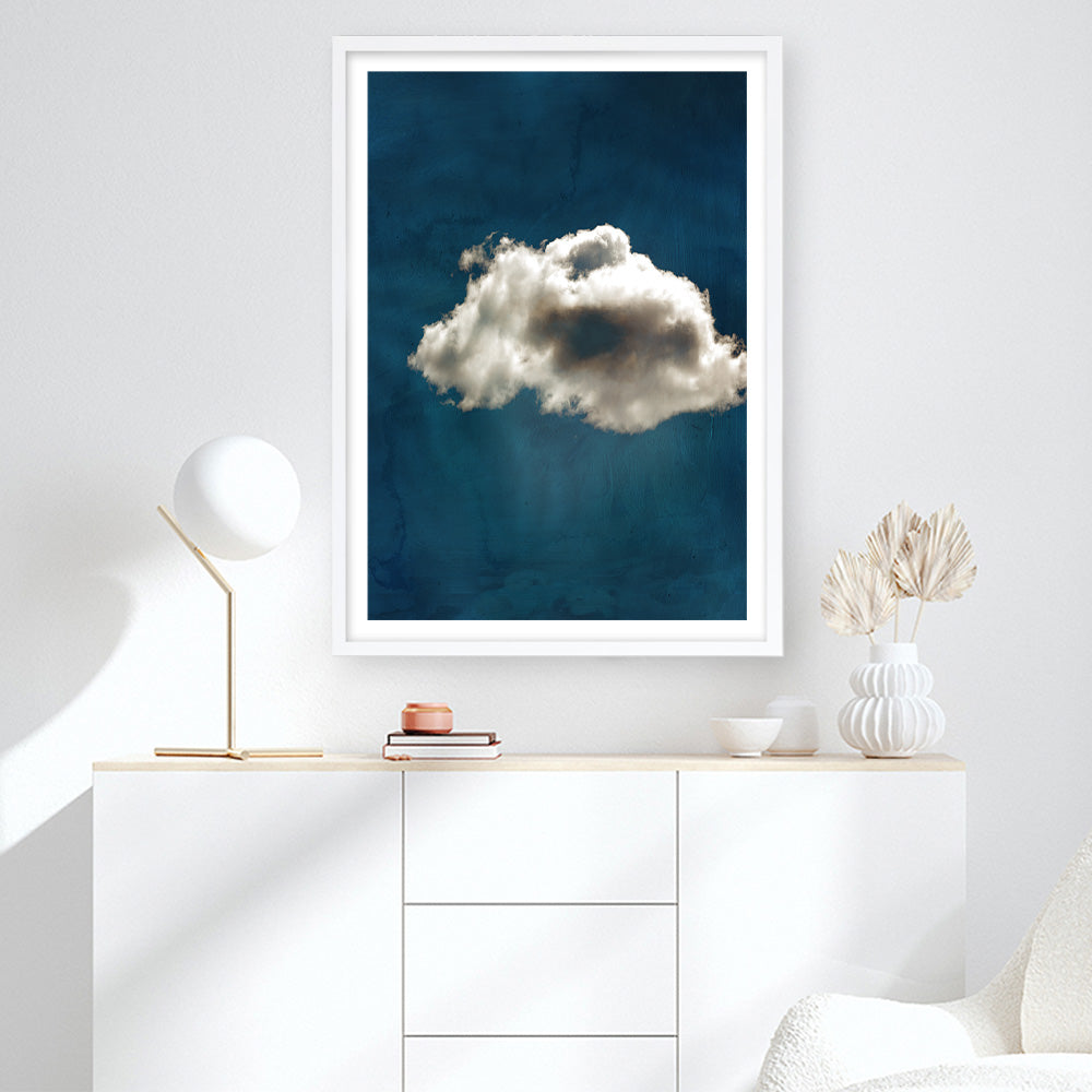 Shop Cloudy Chance II Art Print a painted abstract themed wall art print from The Print Emporium wall artwork collection - Buy Australian made fine art painting style poster and framed prints for the home and your interior decor room, TPE-PC-PW617-AP