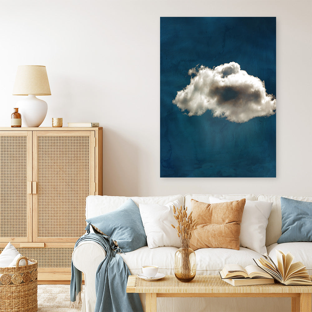 Shop Cloudy Chance II Canvas Print a painted abstract themed framed canvas wall art print from The Print Emporium artwork collection - Buy Australian made fine art painting style stretched canvas prints for the home and your interior decor space, TPE-PC-PW617-CA-35X46-NF