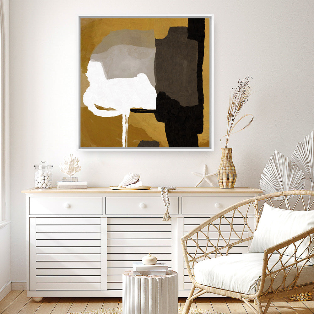 Shop Clue (Square) Canvas Print a painted abstract themed framed canvas wall art print from The Print Emporium artwork collection - Buy Australian made fine art painting style stretched canvas prints for the home and your interior decor space, TPE-DH-260-CA-40X40-NF