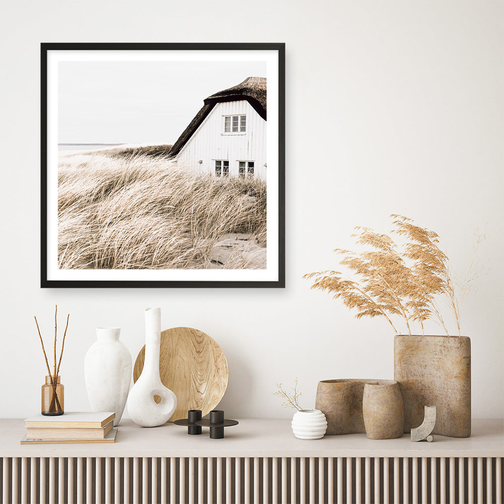 Shop Coastal Barn (Square) Photo Art Print a coastal themed photography wall art print from The Print Emporium wall artwork collection - Buy Australian made fine art poster and framed prints for the home and your interior decor, TPE-1149-AP