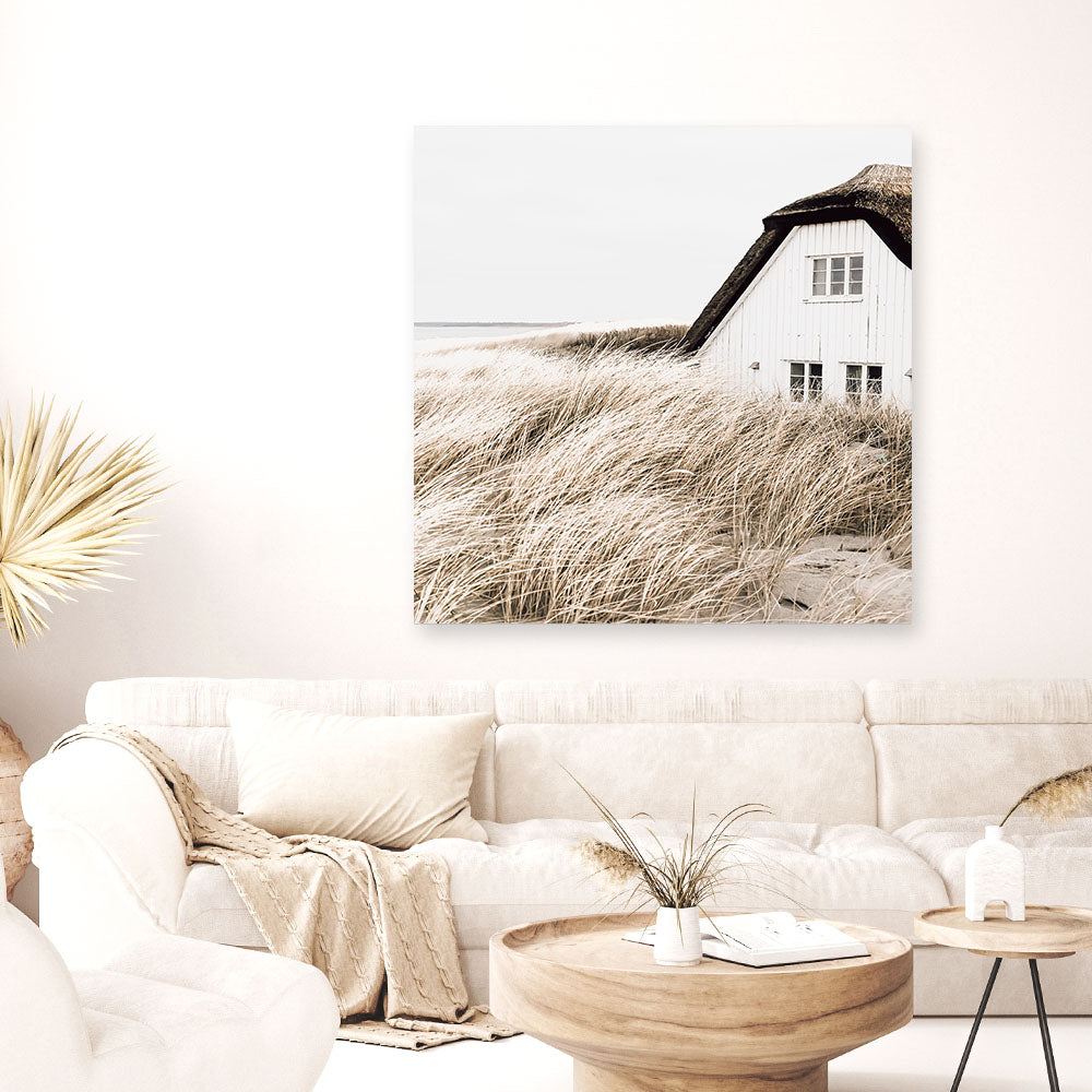Shop Coastal Barn (Square) Photo Canvas a coastal themed photography framed stretched canvas print from The Print Emporium wall artwork collection - Buy Australian made prints for the home and your interior decor space, TPE-1149-CA-40X40-NF