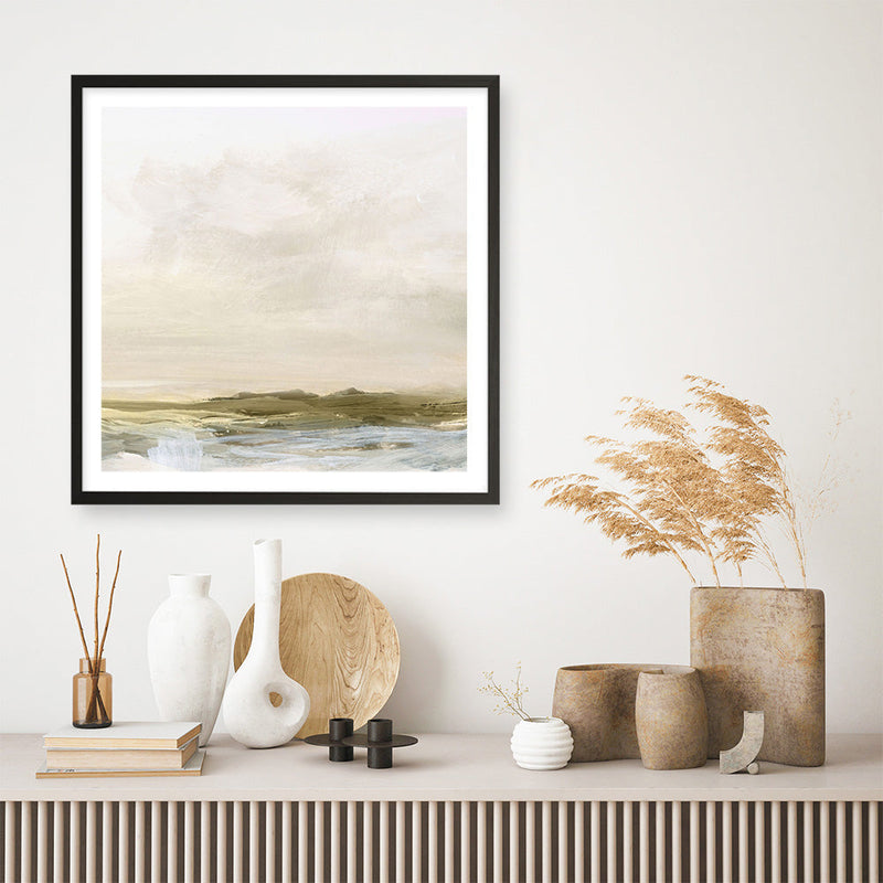 Shop Coastal Break (Square) Art Print a painted abstract themed wall art print from The Print Emporium wall artwork collection - Buy Australian made fine art painting style poster and framed prints for the home and your interior decor room, TPE-DH-154-AP