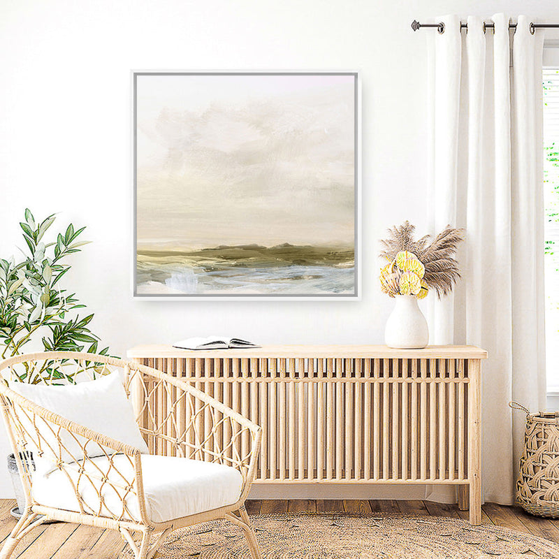 Shop Coastal Break (Square) Canvas Print a painted abstract themed framed canvas wall art print from The Print Emporium artwork collection - Buy Australian made fine art painting style stretched canvas prints for the home and your interior decor space, TPE-DH-154-CA-40X40-NF