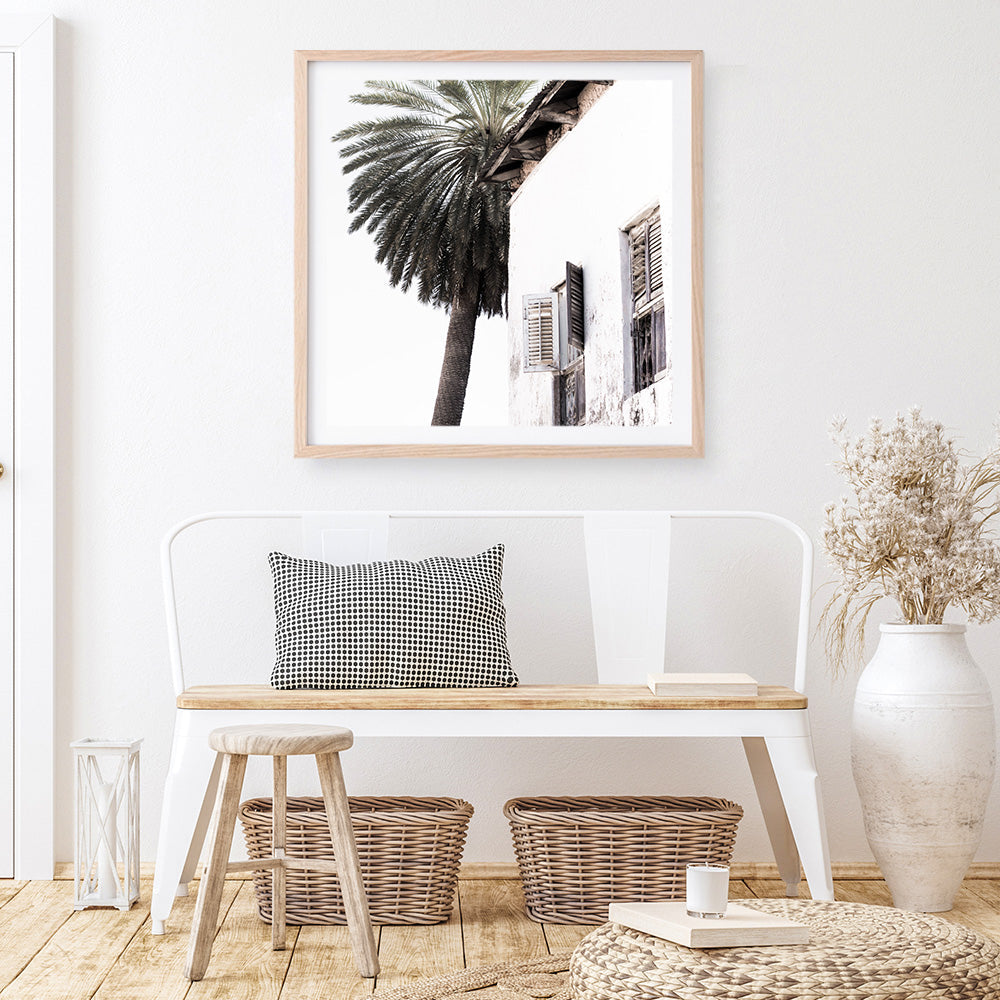 Shop Coastal Casa (Square) Photo Art Print a coastal themed photography wall art print from The Print Emporium wall artwork collection - Buy Australian made fine art poster and framed prints for the home and your interior decor, TPE-1080-AP