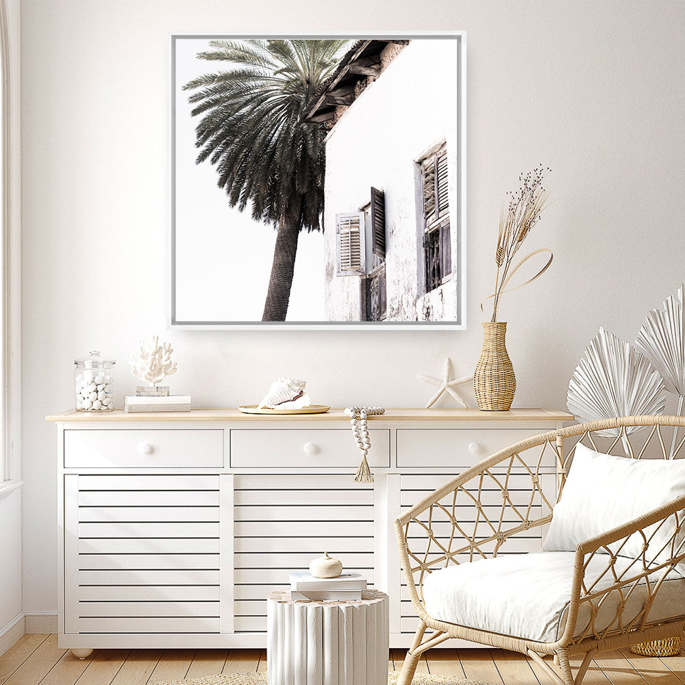 Shop Coastal Casa (Square) Photo Canvas a coastal themed photography framed stretched canvas print from The Print Emporium wall artwork collection - Buy Australian made prints for the home and your interior decor space, TPE-1080-CA-40X40-NF