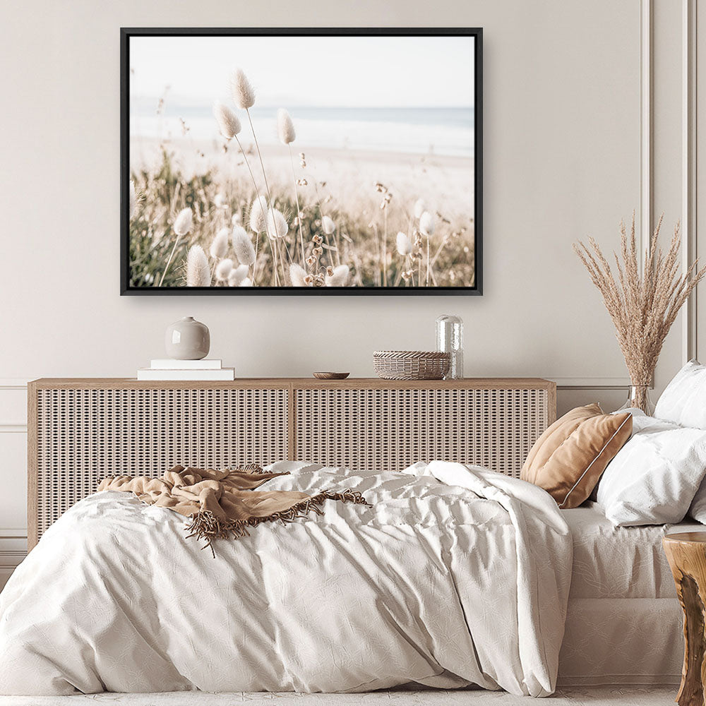 Shop Coastal Grass Photo Canvas Print a coastal themed photography framed stretched canvas print from The Print Emporium wall artwork collection - Buy Australian made prints for the home and your interior decor space, TPE-1051-CA-35X46-NF