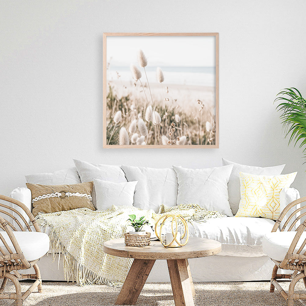 Shop Coastal Grass (Square) Photo Art Print a coastal themed photography wall art print from The Print Emporium wall artwork collection - Buy Australian made fine art poster and framed prints for the home and your interior decor, TPE-1150-AP