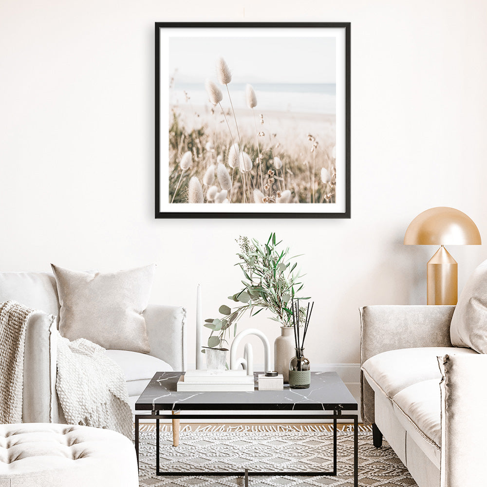 Shop Coastal Grass (Square) Photo Art Print a coastal themed photography wall art print from The Print Emporium wall artwork collection - Buy Australian made fine art poster and framed prints for the home and your interior decor, TPE-1150-AP