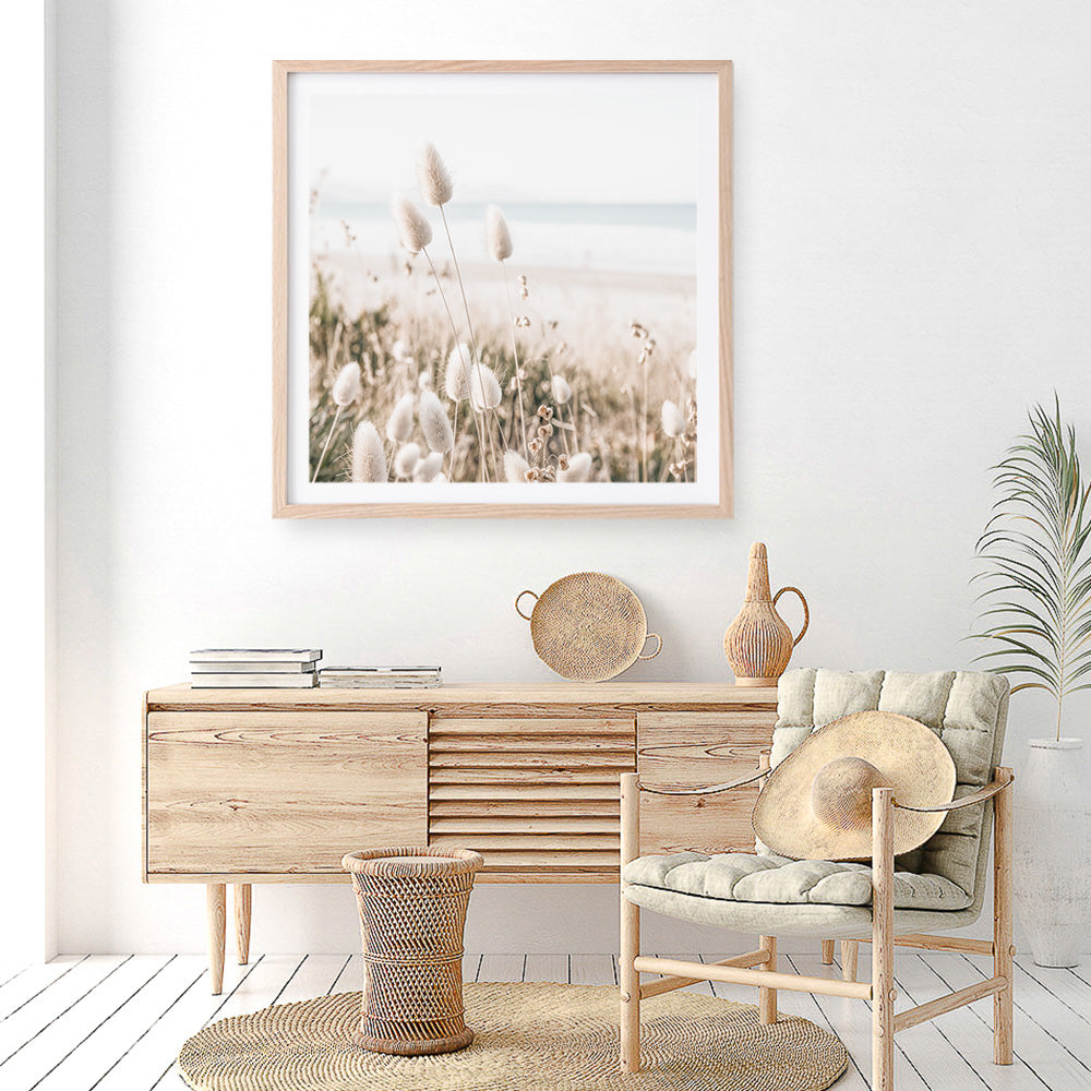 Shop Coastal Grass (Square) Photo Art Print a coastal themed photography wall art print from The Print Emporium wall artwork collection - Buy Australian made fine art poster and framed prints for the home and your interior decor, TPE-1150-AP