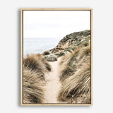Shop Coastal Path I Photo Canvas Print a coastal themed photography framed stretched canvas print from The Print Emporium wall artwork collection - Buy Australian made prints for the home and your interior decor space, TPE-1152-CA-35X46-NF