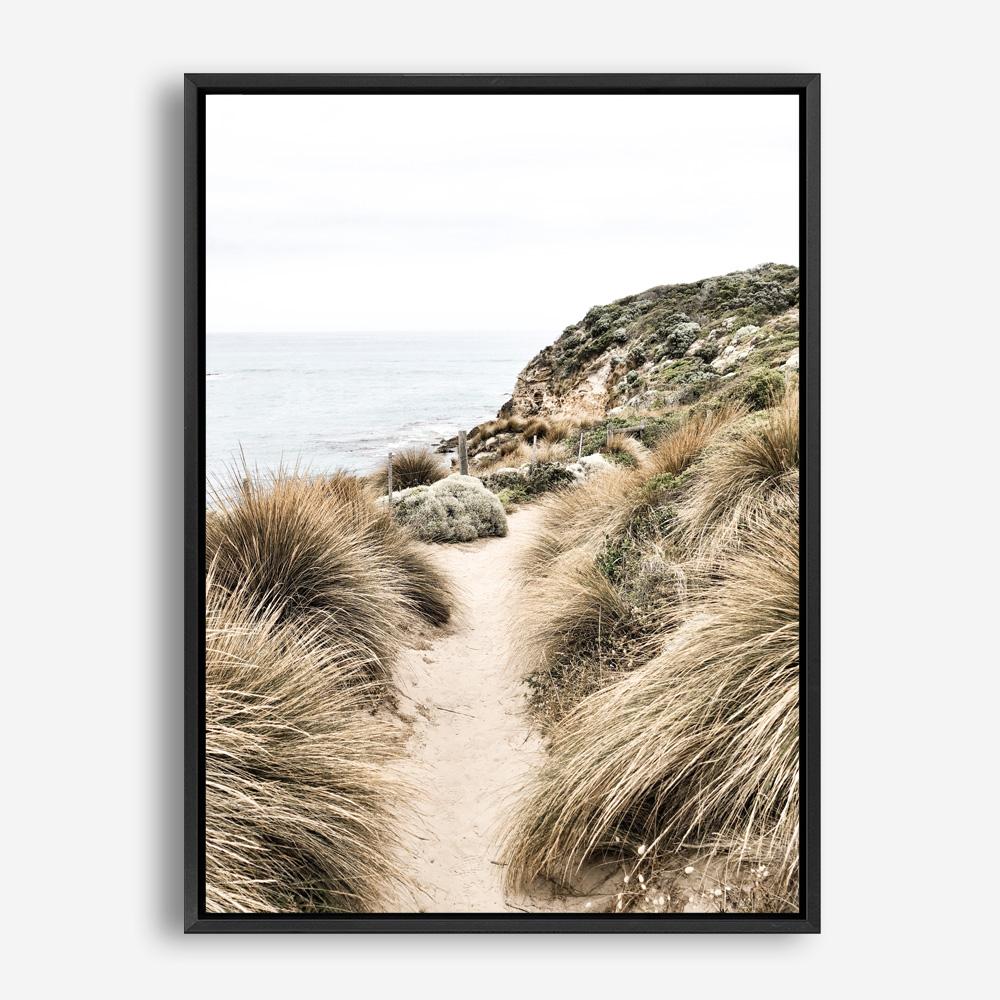 Shop Coastal Path I Photo Canvas Print a coastal themed photography framed stretched canvas print from The Print Emporium wall artwork collection - Buy Australian made prints for the home and your interior decor space, TPE-1152-CA-35X46-NF
