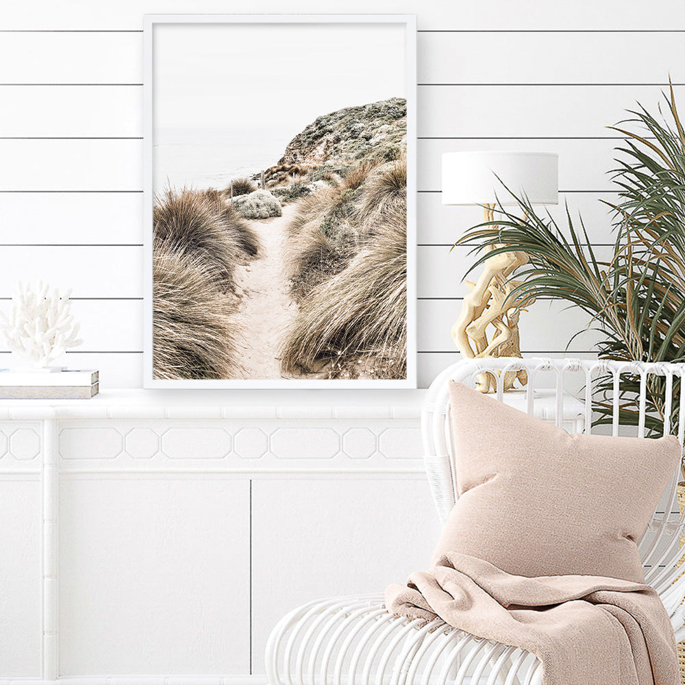 Shop Coastal Path II Photo Art Print a coastal themed photography wall art print from The Print Emporium wall artwork collection - Buy Australian made fine art poster and framed prints for the home and your interior decor, TPE-1153-AP