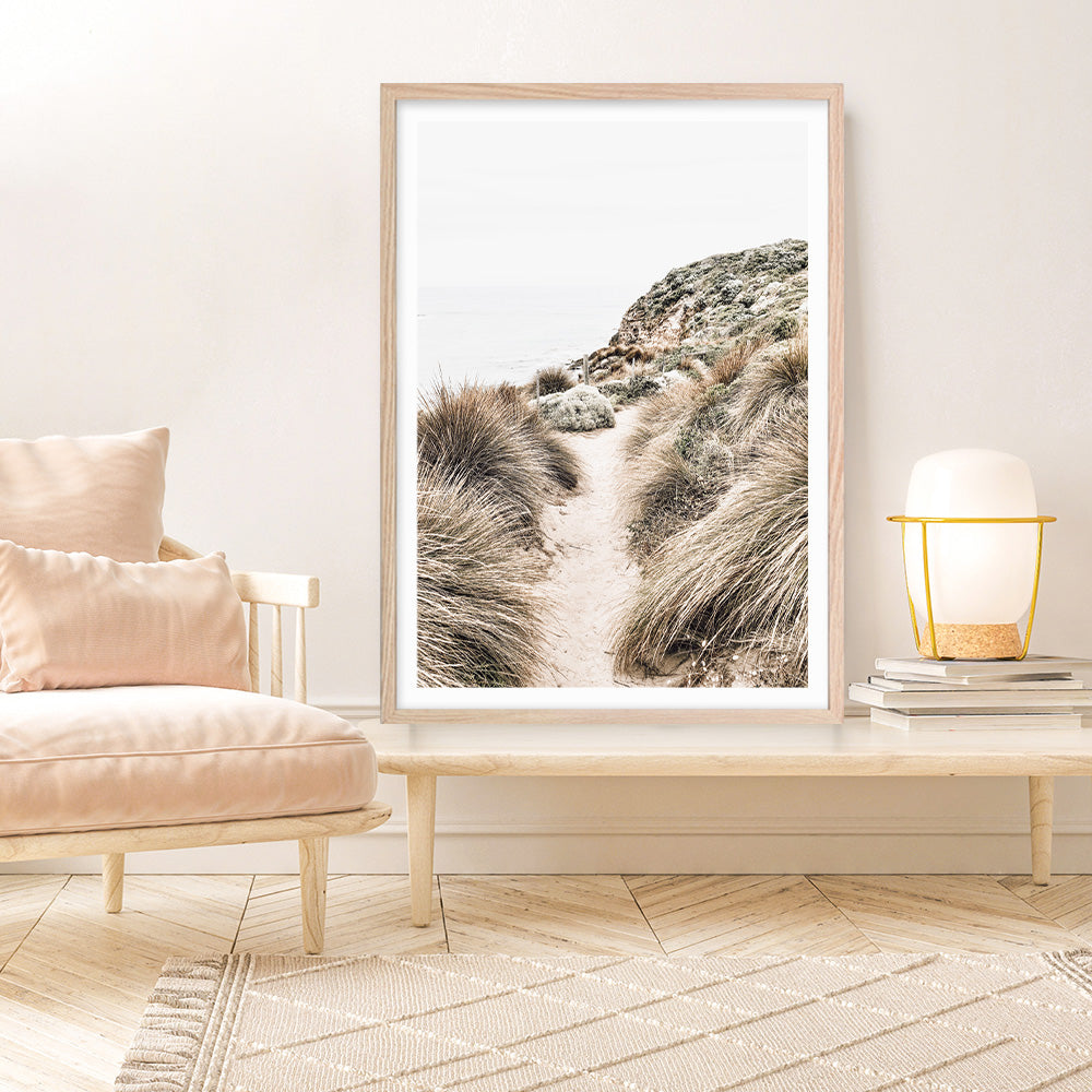 Shop Coastal Path II Photo Art Print a coastal themed photography wall art print from The Print Emporium wall artwork collection - Buy Australian made fine art poster and framed prints for the home and your interior decor, TPE-1153-AP