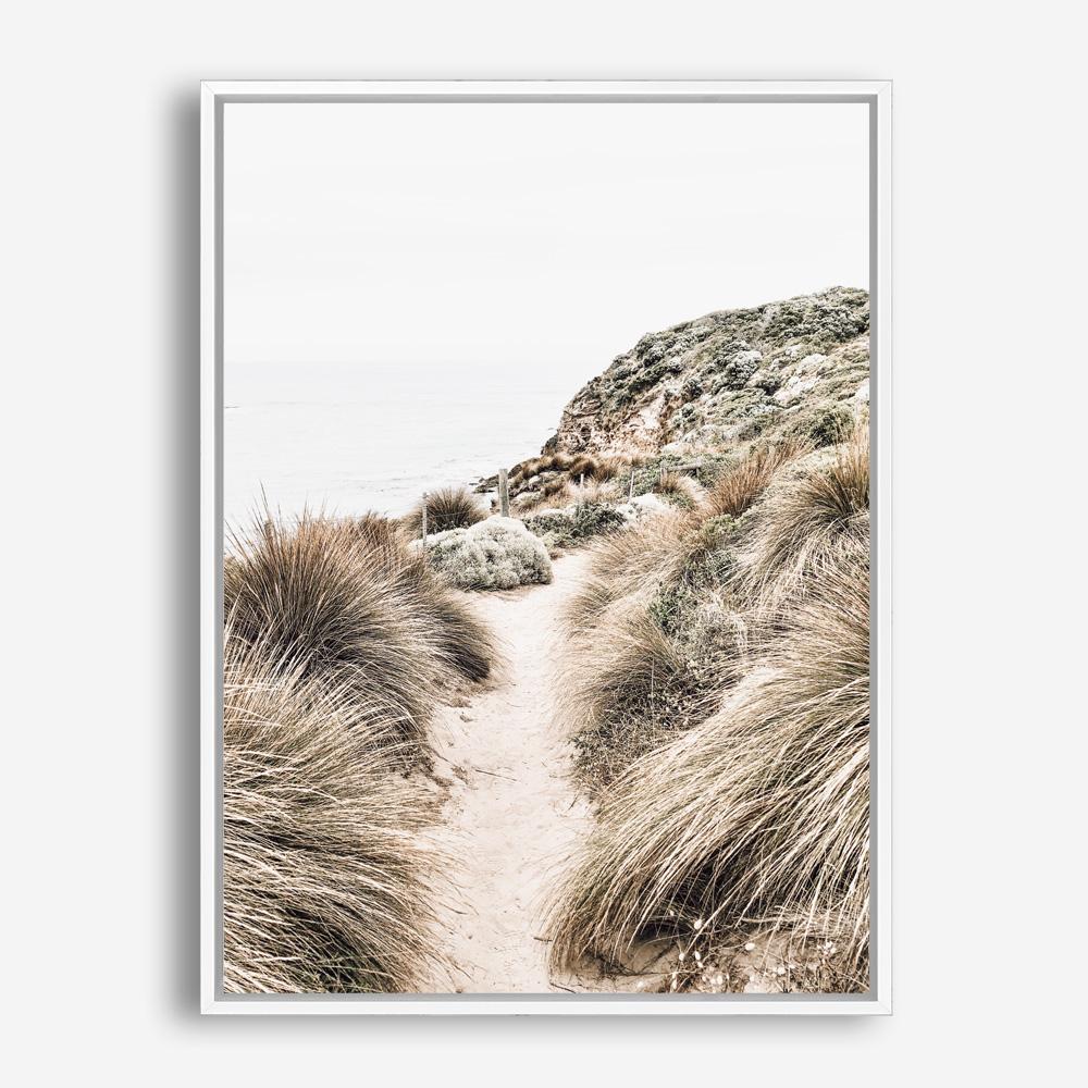 Shop Coastal Path II Photo Canvas Print a coastal themed photography framed stretched canvas print from The Print Emporium wall artwork collection - Buy Australian made prints for the home and your interior decor space, TPE-1153-CA-35X46-NF