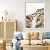 Shop Coastal Path II Photo Canvas Print a coastal themed photography framed stretched canvas print from The Print Emporium wall artwork collection - Buy Australian made prints for the home and your interior decor space, TPE-1153-CA-35X46-NF