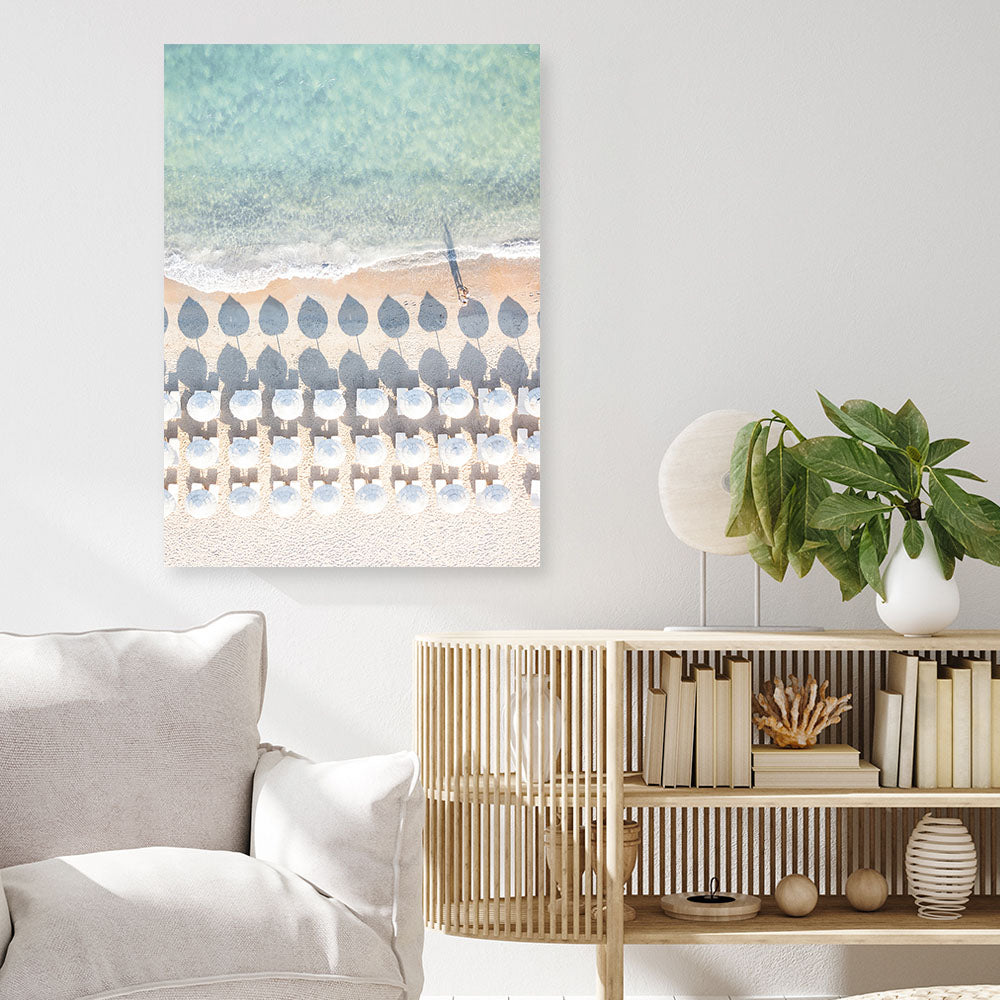 Shop Coastal Vacation I Photo Canvas Print a coastal themed photography framed stretched canvas print from The Print Emporium wall artwork collection - Buy Australian made prints for the home and your interior decor space, TPE-1245-CA-35X46-NF